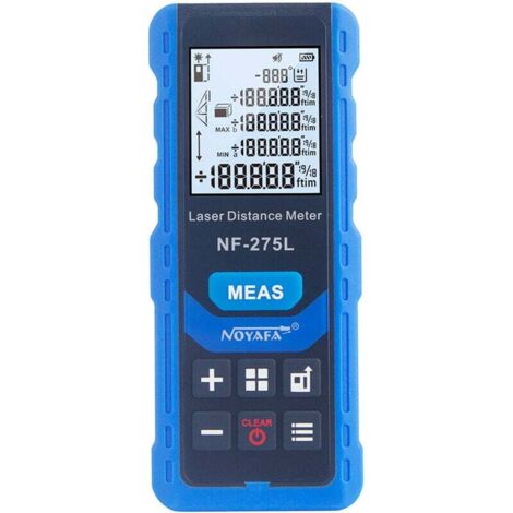 Telémetro láser de haz verde NF-275L Medidor de distancia láser portátil recargable para interiores y exteriores Instrumento de medición de distancia eléctrico Medición de longitud/área/volumen/nivel/ (1/5)