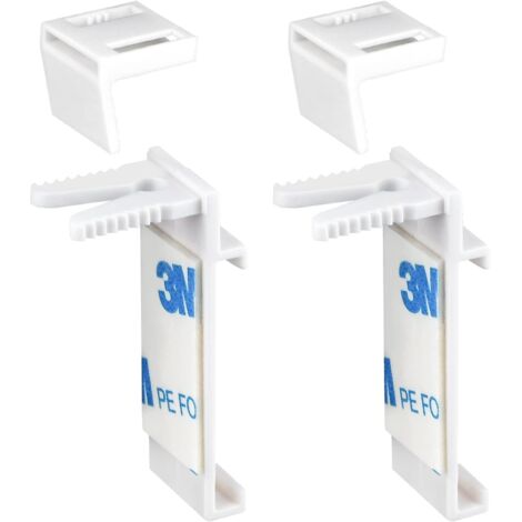 Soporte de abrazadera para estor enrollable Klemmfix, montaje con cable, estor enrollable doble sin taladrar, accesorios de repuesto reservados 12 piezas. sierra, soporte de abrazadera de montaje a PV (1/5)