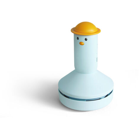 Mini aspiradora de mano para polvo, barredora de migas, mini aspiradora de escritorio, mini aspiradora de escritorio portátil con diseño de ahorro de energía, color azul (1/5)
