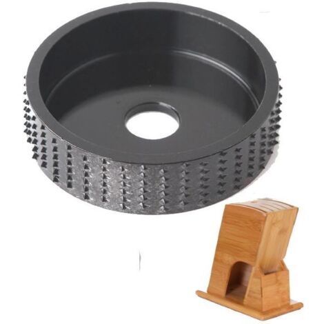 Disco Amoladora de madera Discos abrasivos para dar forma a las ruedas de amoladora angular 75 mm x 20 mm para dar forma a molienda y corte Acabado de pulido de madera + Porta cuchillos de cocina Bloq (1/5)