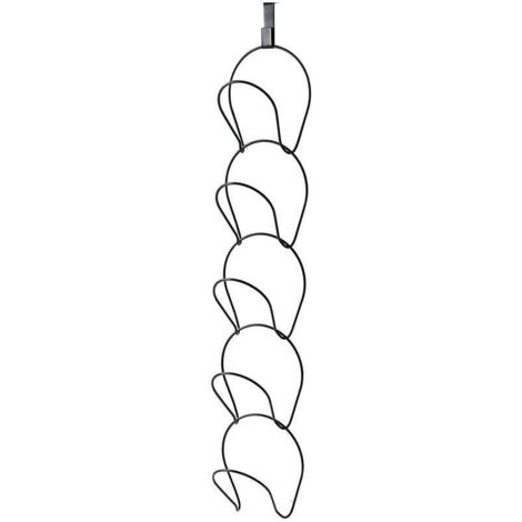 Paquete de 5 soportes para colgar en la pared para gorras de béisbol y toallas, color negro (1/4)