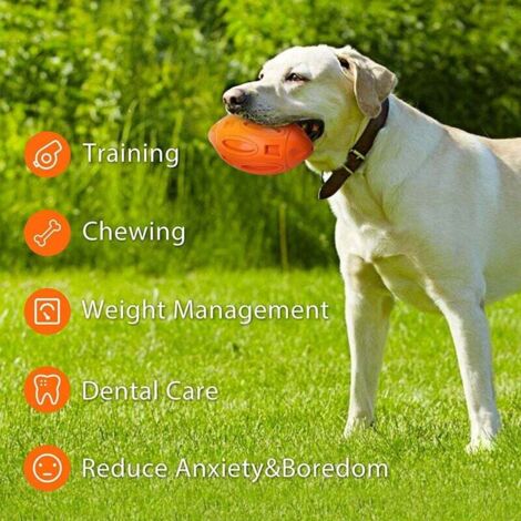 Juguetes indestructibles para perros, juguetes para masticar para perros, pelotas sonoras, juguetes de goma para perros, juguetes para perros medianos y grandes (1/4)