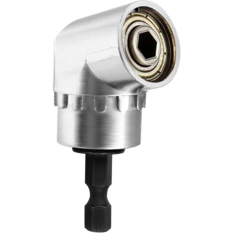 Adaptador de destornillador, soporte multifunción de 105 grados, destornillador en ángulo recto y accesorio de taladro con portabrocas magnético, cambio rápido de 6 mm hexagonal a 1/4 de pulgada, acce (1/5)