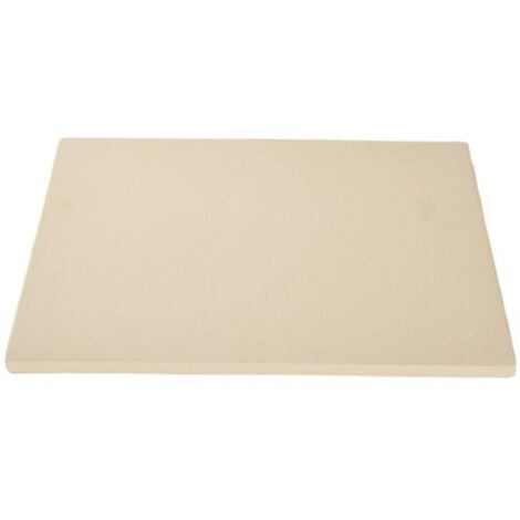 Piedra rectangular para pizza, fabricada en cordierita de alta calidad, ideal para preparar pizza, pizza flambeada, pan, etc., tanto en la parrilla como en el horno. Medidas: 135 x 180 x 12 mm, color