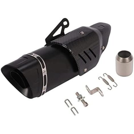 Silenciador de tubo de escape trasero Poracer para sistema de escape de motocicleta Honda, Yamaha, Suzuki, Kawasaki, BMW y Aprilia (negro 38-51) (1/2)