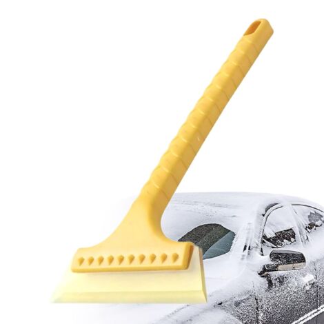 Raspador de hielo - Raspador para coche para quitar hielo y nieve, limpiador de ventanas de coche con espátula - Para invierno: ventanas, suelos, balcones, terrazas, entradas de vehículos, cocinas, ca