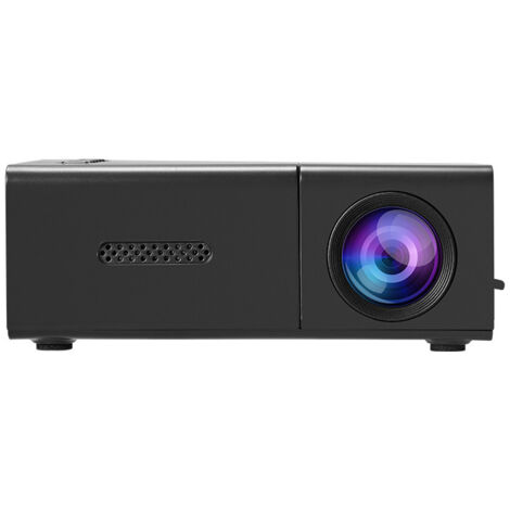 Miniproyector, miniproyector portátil con soporte Full HD 1080P, proyector de vídeo con mando a distancia, compatible con HDMI/audio/tableta/PC/USB, negro