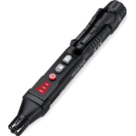 Detector de fugas de gas natural Proster con alarma sonora y visual, bolígrafo detector de gas portátil para detectar metano, propano y butano en autocaravanas.