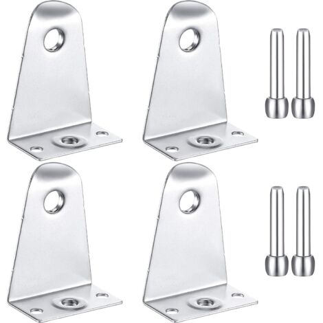 Juego de 4 ganchos metálicos de posicionamiento para persianas, ganchos de fijación para persianas, accesorios para cortinas (1/5)