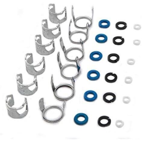 Kit de 6 juntas tóricas para reparación de inyectores de combustible 06E998907G, repuesto para AUDI A4 A6 A8 2.8L 3.2L V6 (1/5)
