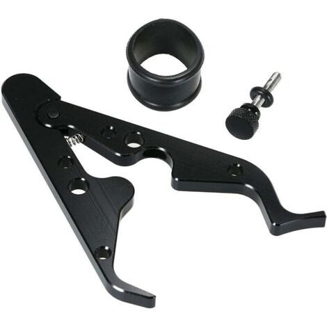 Puño del acelerador de velocidad, puño de bloqueo de aluminio con anillo de silicona para proteger el puño del acelerador. (1/5)