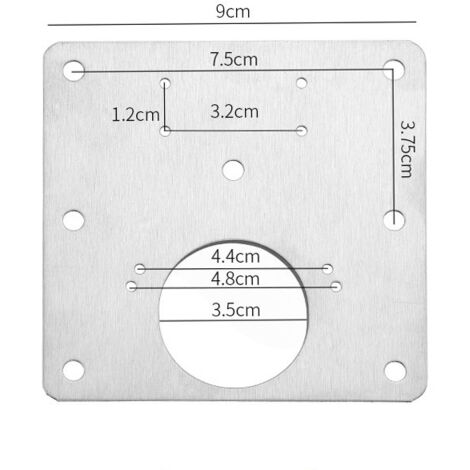 Juego de 12 placas de reparación de bisagras, placas de fijación de bisagras con 72 tornillos y destornillador, kit de reparación de bisagras para muebles de madera (1/5)