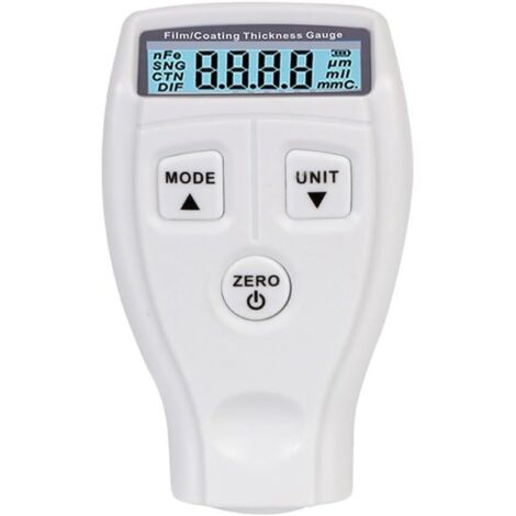 Medidor de espesor de pintura para automóviles, comprobador de espesor de pintura para automóviles, medidor digital portátil de espesor de pintura para automóviles (blanco) (1/4)