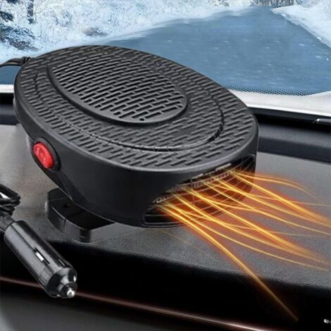 Kit de descongelación de invierno 2 en 1 para coche, 12 V, ventilador portátil de 150 W que se conecta al encendedor del coche y descongela rápidamente el vehículo. (1/5)