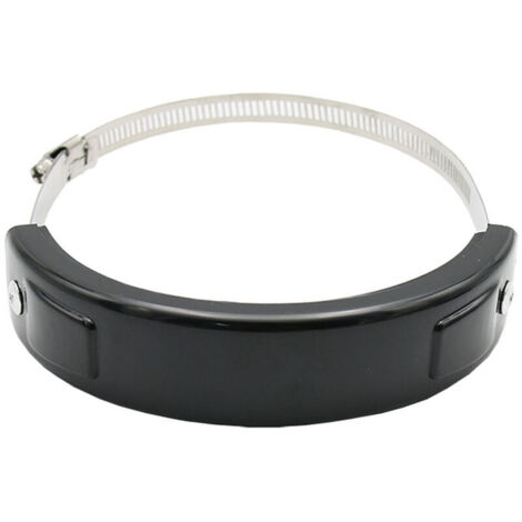 Nazalus - Más vendido - Protector de escape para motocicleta de 100 mm a 160 mm, cubierta ovalada, protector de escape redondo - Negro (1/5)