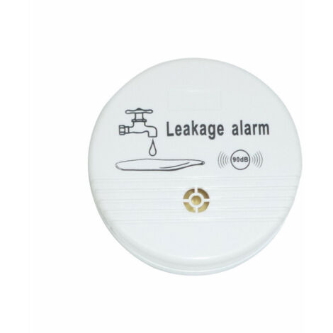 Detector de fugas de agua, sensor de agua inalámbrico de 90 dB, alarma de agua para áreas vulnerables como cocina, baño y sótano.