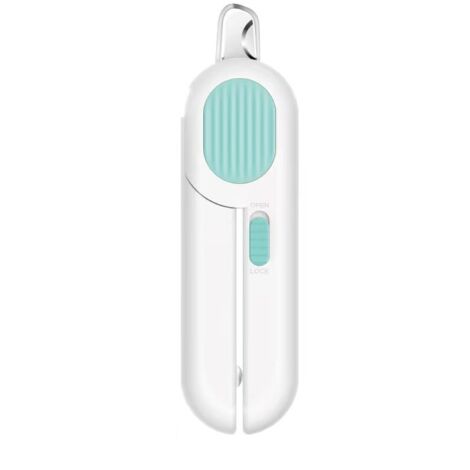 Cortaúñas para mascotas con sensor de seguridad para gatos y perros, con luz LED para el cuidado de las uñas, que evita cortes excesivos, y una lima de uñas gratuita con cuchilla afilada. (1/3)