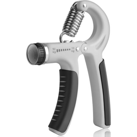 Dispositivo de entrenamiento de manos y antebrazos, dispositivo de entrenamiento de fuerza ajustable, dispositivo de agarre con rango de resistencia ajustable para fortalecimiento muscular, fitness 10 (1/5)