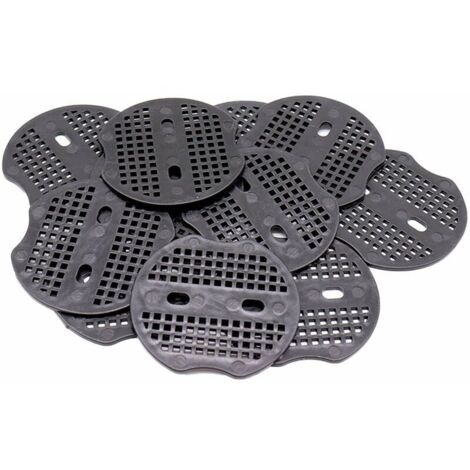 Nazalus - Gran oferta - 100 piezas de fijación - 7 estacas de acero de 6,5 cm para asegurar tela antihierbas y cobertura del suelo (negro)