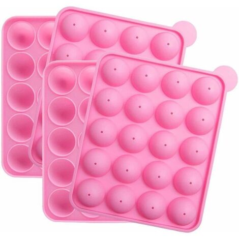 Nazalus - Oferta especial - Juego de 2 moldes de silicona para pasteles con capacidad para 20 mini pasteles, ideales para caramelos duros, piruletas y cupcakes para fiestas. (1/5)