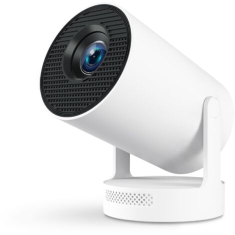 Proyector portátil con enfoque electrónico 720p 210ANSI Altavoz Android11 BT5.4 Enchufe flexible para exteriores y hogar de 180° (1/5)
