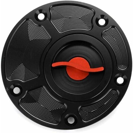 Tapón de combustible de liberación rápida para motocicleta Yamaha FZ1 FZ6 FZR YZF R1 R6 YSR50 Fazer (rojo/negro) (1/5)