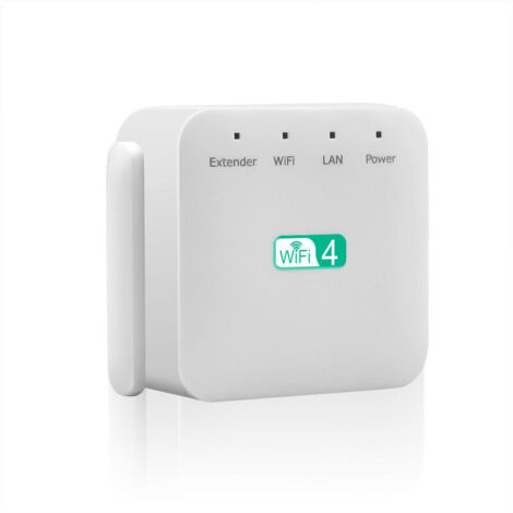 Repetidor/amplificador WiFi con un alcance de 300 m, compatible con la mayoría de los routers de internet, potente extensor/receptor WiFi.