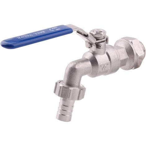Válvula de bola de acero inoxidable - mamparo sin soldadura de 1/2 pulgada para la construcción de ollas/maceradores para elaboración de cerveza casera (1/5)