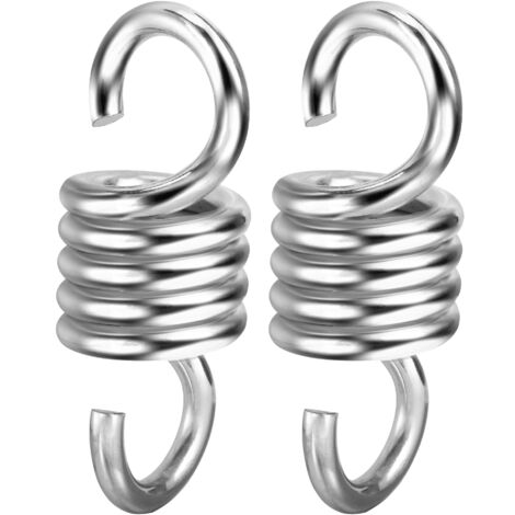 Muelles de hamaca de 2 piezas, muelles para sillas, muelles para columpios, carga máxima de 500 kg para sillas de porche y columpios colgantes.