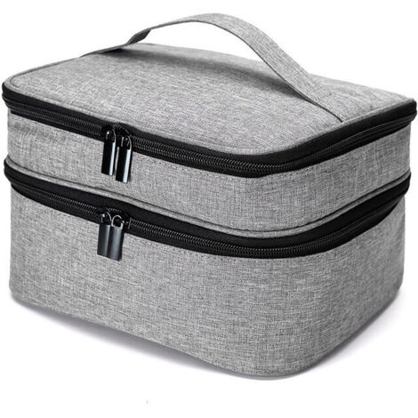 Nazalus - Oferta especial - Bolsa de costura, bolsa de almacenamiento de herramientas de costura, estuche doble para accesorios de costura para agujas, hilo y otros materiales de costura (solo el paqu (1/5)