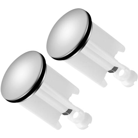 Tapón de desagüe universal para lavabo, 2 piezas, tapón ajustable, tapón universal con filtro para cabello para lavabo, bidé y baño. (1/5)