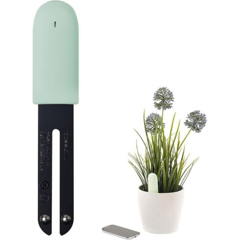 Medidor de suelo para el cuidado de las flores, monitor inteligente de plantas, medidor de suelo Bluetooth 4 en 1, monitoriza automáticamente los niveles de humedad, luz y fertilidad. (1/5)