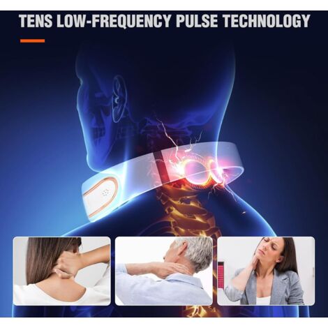 3 niveles de temperatura constante, masajeador de cuello portátil, 4 modos de masaje por pulsos, 15 niveles de intensidad para cuello y hombros. (1/5)