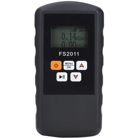 Contador Geiger, detector de radiación nuclear, detector de radiación nuclear, monitor de rayos X, beta y gamma, dosímetro portátil con pantalla LCD (1/5)