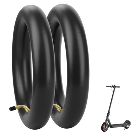 Cámara de aire de 8 1/2 x 2 para patinete eléctrico Xiaomi con 2 palancas, neumáticos de patinete de caucho butílico de 8,5 pulgadas, doble grosor, cámara de aire de repuesto para rueda delantera/tras (1/5)