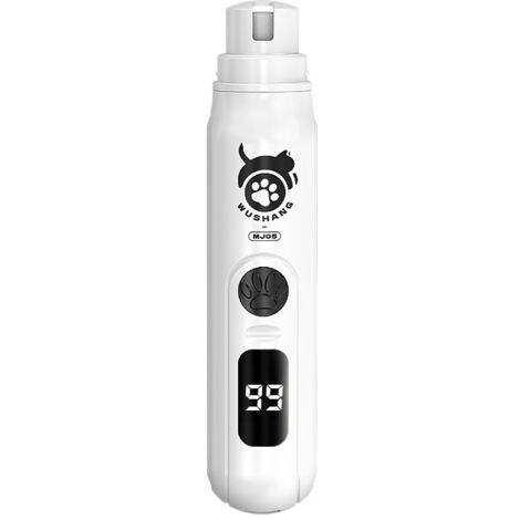 Lima de uñas eléctrica silenciosa para perros, recargable, 3 velocidades, para limar uñas en casa, de viaje, para gatos, gatitos y cachorros. (1/5)