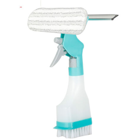 Limpiaparabrisas profesional 4 en 1 con pulverizador, cepillo, cepillo de microfibra, espejo de fácil limpieza y equipo de limpieza de ventanas (1 unidad). (1/5)