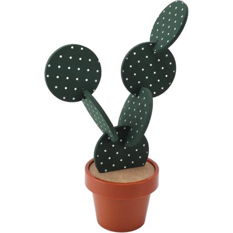 Juego de posavasos divertidos para bebidas, 6 piezas, posavasos divertidos para bebidas, 6 piezas con soporte en forma de maceta, forma creativa (1/5)