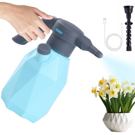 Pulverizador eléctrico inalámbrico a presión, 2 litros, portátil, con boquilla ajustable, para el cuidado de plantas, limpieza de coches y jardinería. (1/5)