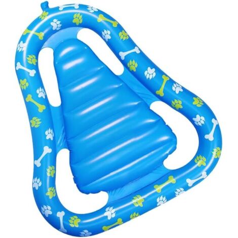Tapiz flotante para piscina de cachorros, sofá inflable, cama flotante para perros para piscina, perro en flotador de piscina, flotador grande para perros, flotador inflable para perros, PVC grueso (1/5)