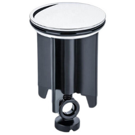 Tapón para lavabo, tapón para lavabo de baño de 40 mm, tapón universal blanco para lavabo, tapón ajustable para lavabo, tapón para bañera, para lavabo, bidé (negro)