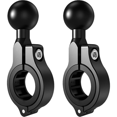 Base esférica de aluminio de 1 pulgada, base esférica de 1 pulgada/25 mm con rotación de 360°. Compatible con soportes para teléfono RAM tamaño B/manillar de 22-24,5-32 mm de diámetro.