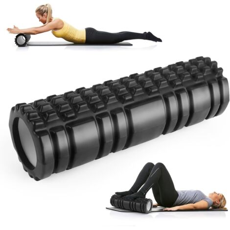 Rodillo de masaje de espuma, rodillo de Pilates para aliviar la tensión muscular, 45 × 14 cm, que estimula el cuerpo a nivel de la columna vertebral y las piernas. (1/5)