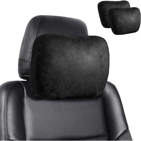 2 cojines para reposacabezas de coche. Almohada cervical para asiento de coche. Soporte para el cuello en el respaldo del coche. Guía de cojín, transpirable, cómodo, ajustable. Almohada de viaje para  (1/5)