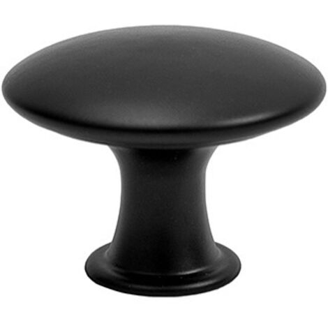 10 pomos antiguos para muebles, tiradores redondos vintage para cajones, pomos metálicos para puertas de armarios de cocina de 30x21 mm, color negro.