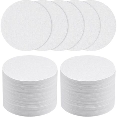 Papel de filtro para café - 400 unidades × 64 mm - Filtros redondos de repuesto para microfiltros - Compatible con cafeteras y máquinas de espresso - Blanco (1/5)