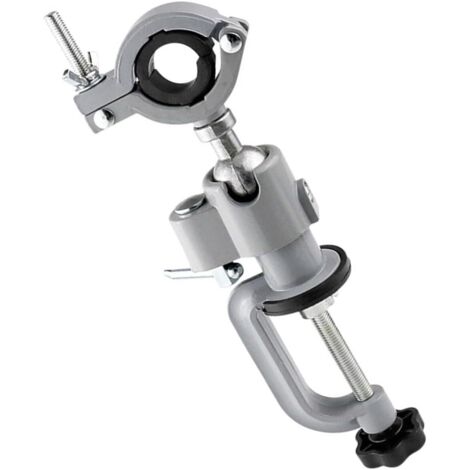 Para tornillos de banco giratorios de 360 grados para bancos de aluminio, soporte para taladro eléctrico para carpintería, herramienta de sujeción de metal (1/5)