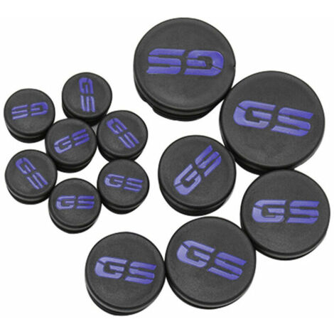 Kit de 13 piezas de tapones para chasis de motocicleta, protectores de orificios, tapones decorativos de repuesto para BMW R1200GS LC Adventure 2013-2016, azul. (1/5)
