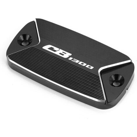 Tapa del depósito de líquido de freno delantero de aluminio CNC para motocicleta Honda CB 1300 CB1300 SF CB1300 2020 2021 (Color: Negro) (1/5)
