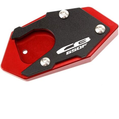 Extensión de reposapiés para motocicleta, almohadilla para agrandar el reposapiés lateral. Compatible con HONDA CB650F CBR650F 14-19 (CB650F, rojo). (1/5)